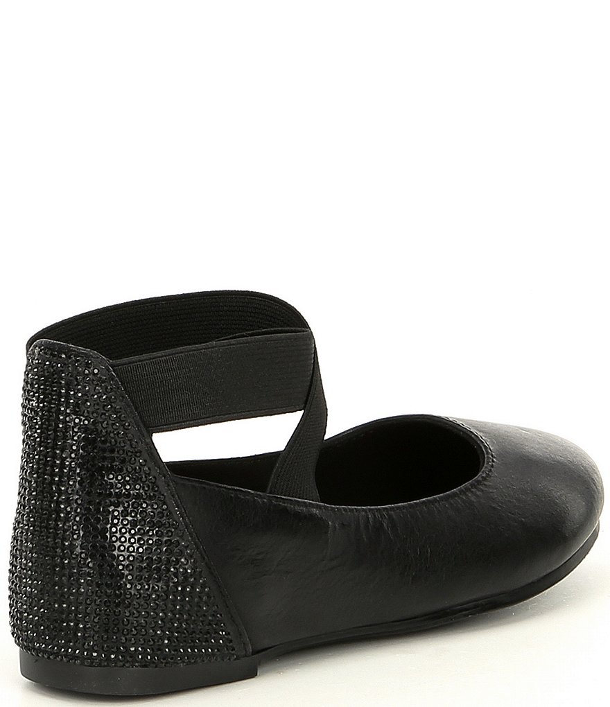 Copper Key Girls' Loviee Jewel Embellished Leather Ballet Flats (Youth)