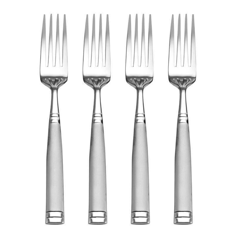 Towle 20pc Stainless Steel Forged Stephanie Frost Silverware Set