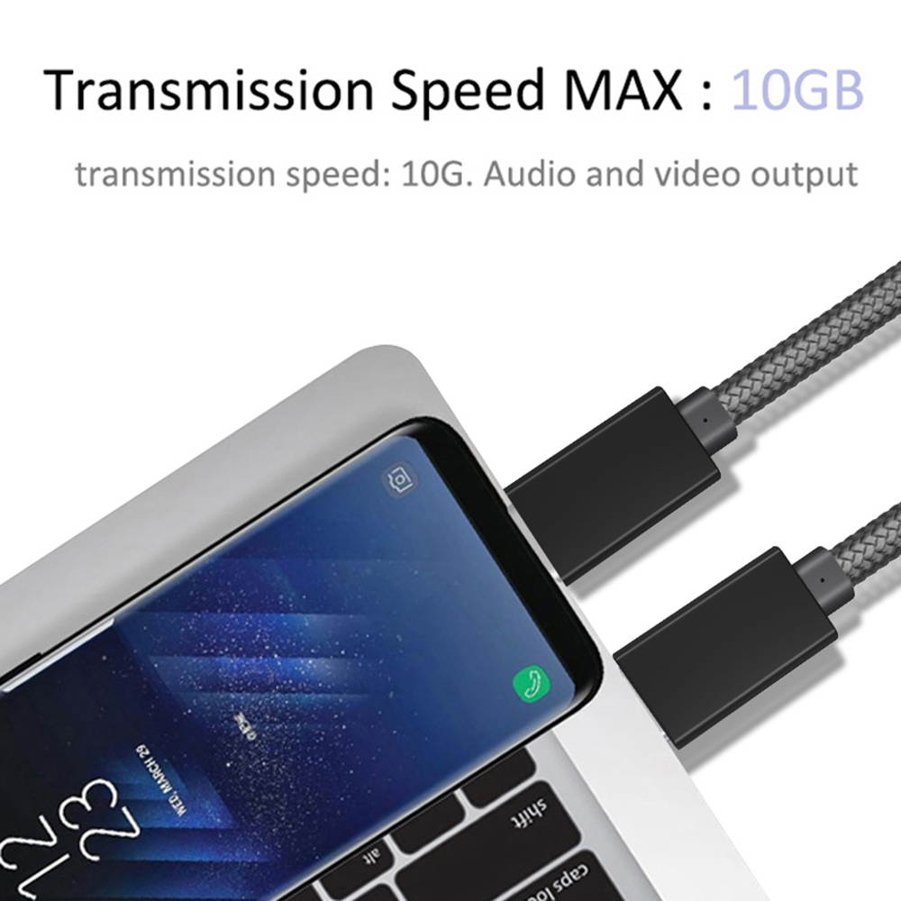 5A 100W Type-C Cable, 6.6ft USB Power Delivery (PD) Fast Charge USB C 3.1 Gen2, 10Gbps Data &mdash; Compatible with PD Docking Stations, Hard Drives, MacBook Pro, Air, iPad Pro, PixelBook, 4K/5K Displays