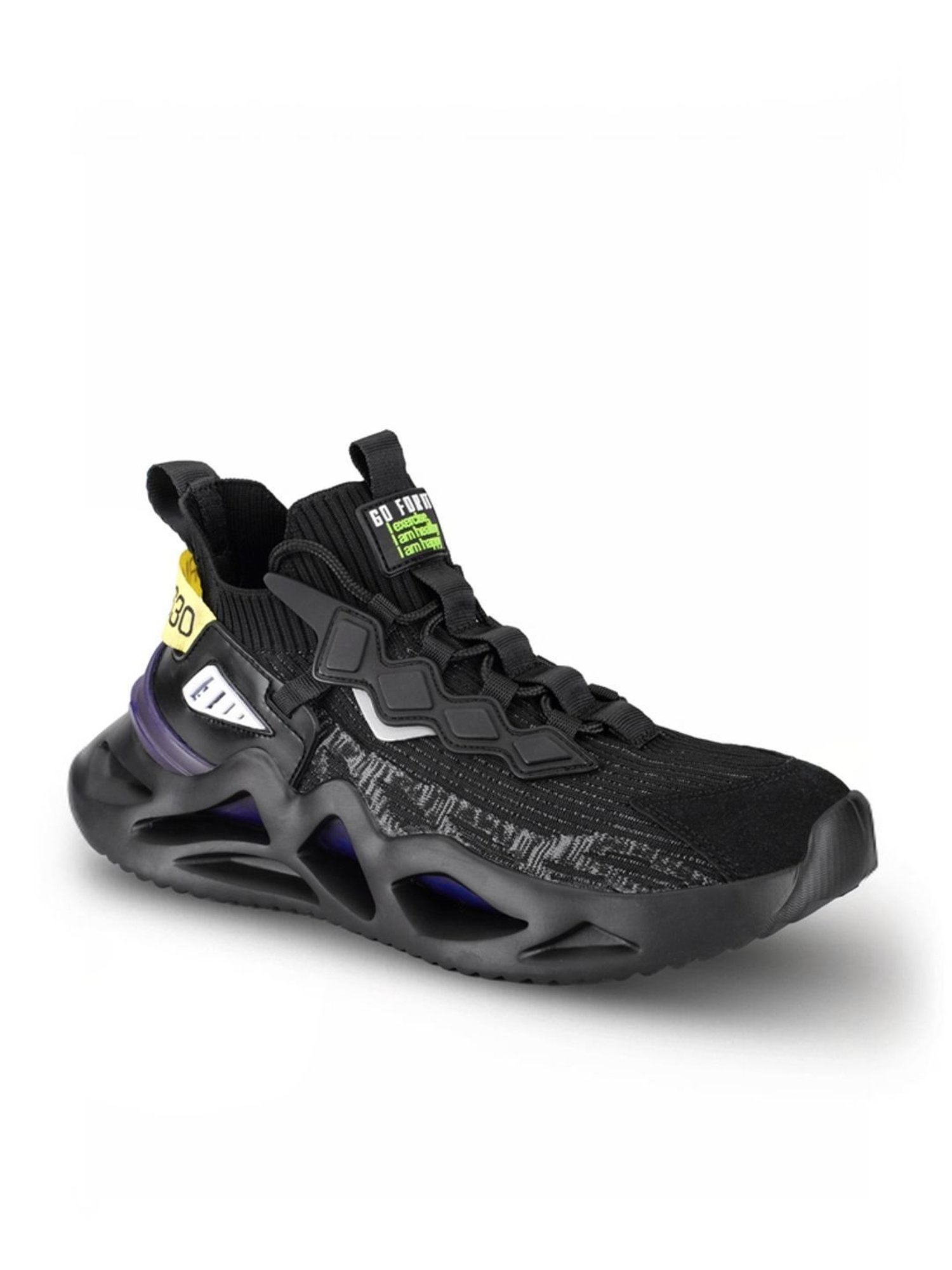 Atom Men's Black Running Shoes