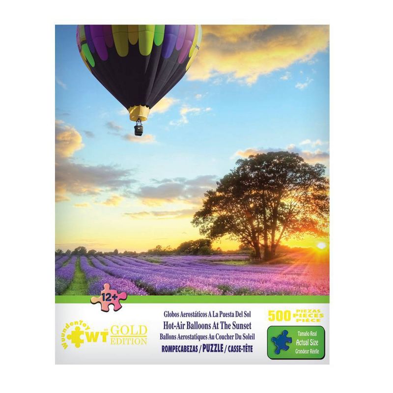 Wuundentoy Gold Edition: Hot Air Balloons at Sunset Jigsaw Puzzle - 500pc