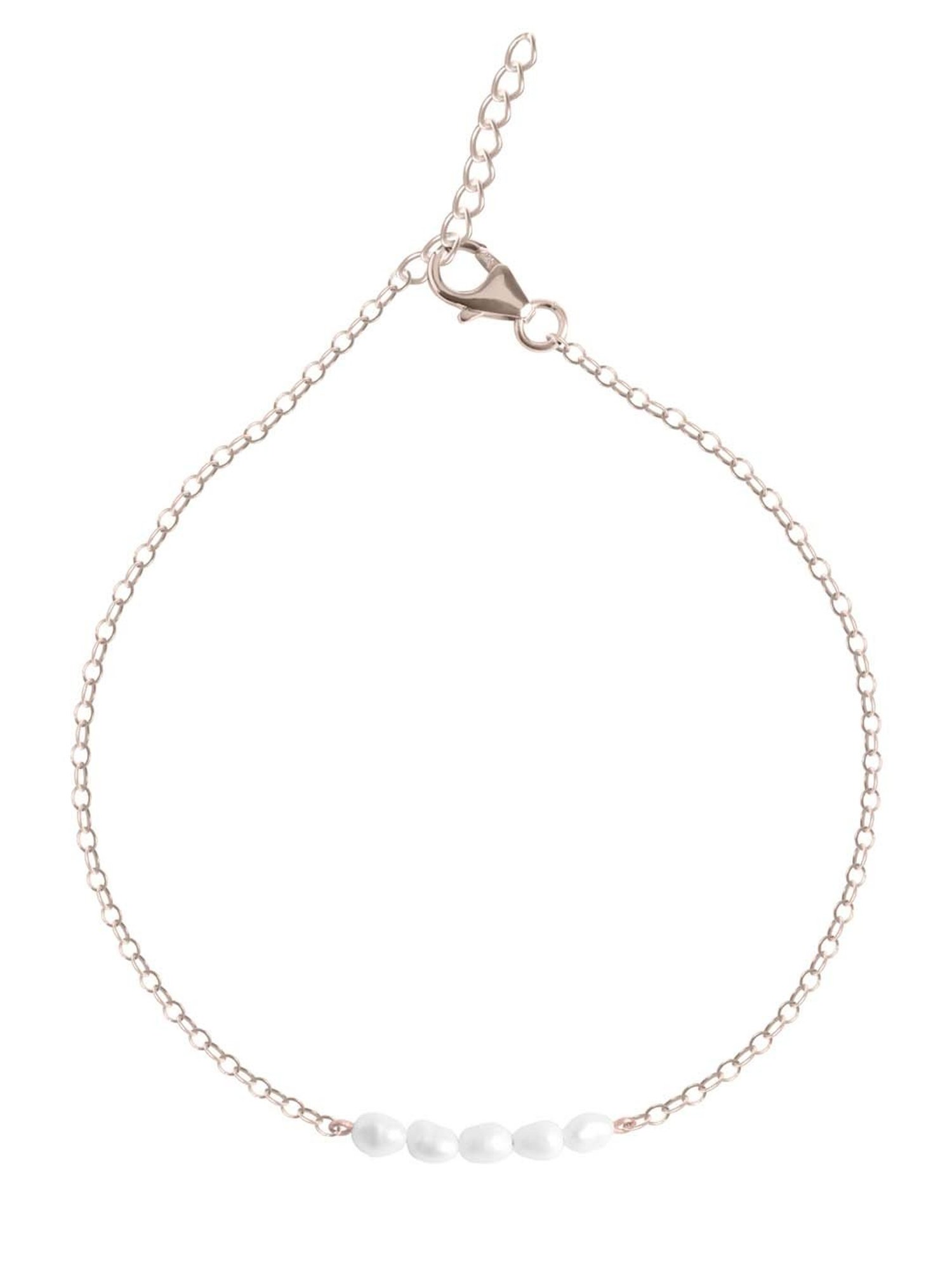Clara 92.5 Sterling Silver Anklet for Women