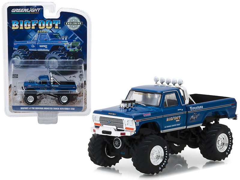 1992 Ford F-250 Monster Truck Yellow "Liquidator" "Kings of Crunch" Series 12 1/64 Diecast Model Car by Greenlight