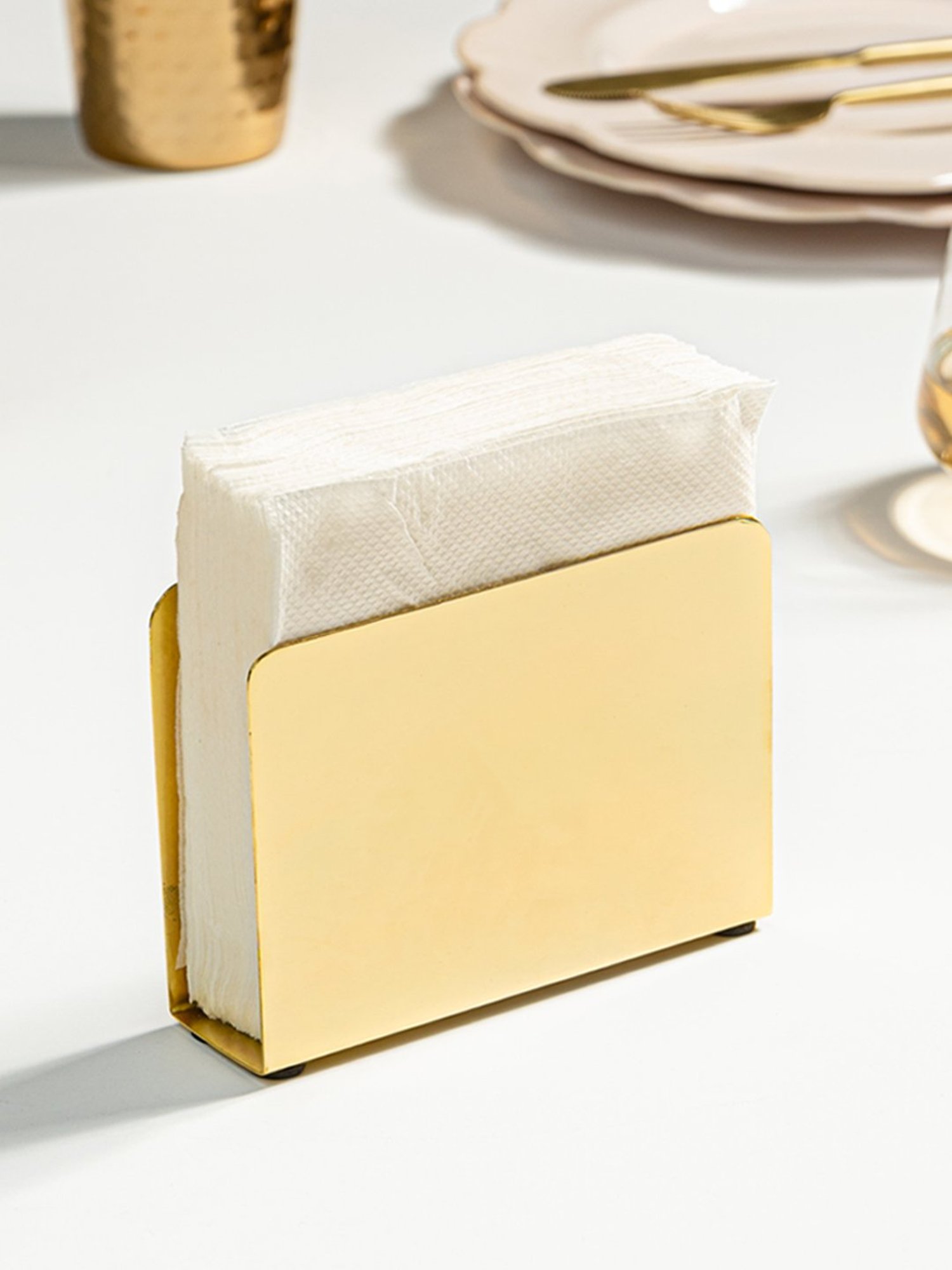 Karo Tapi Printed Multicolor Wood Tissue Box