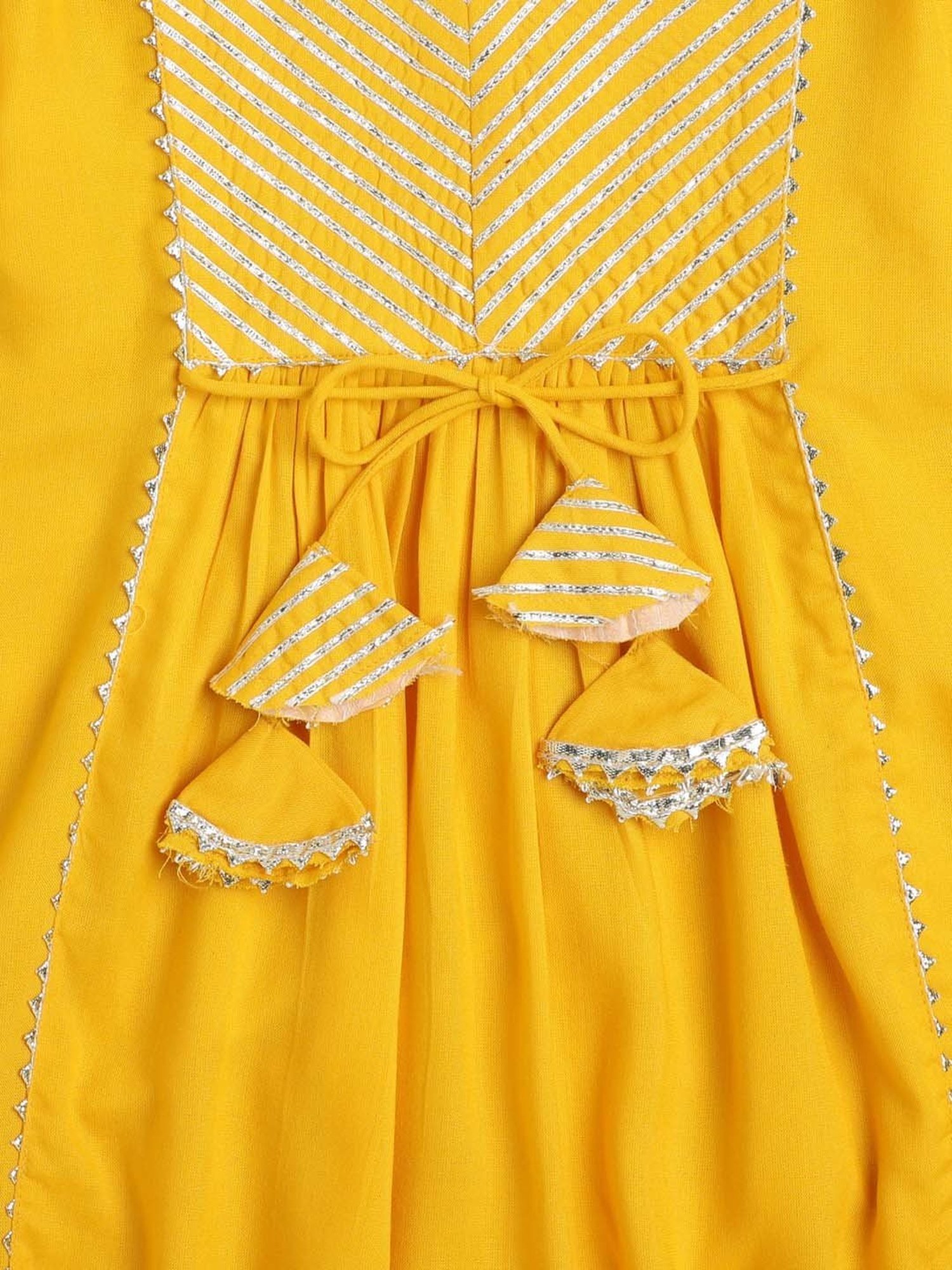 Many Frocks Kids Blue Embellished Top with Plazzos