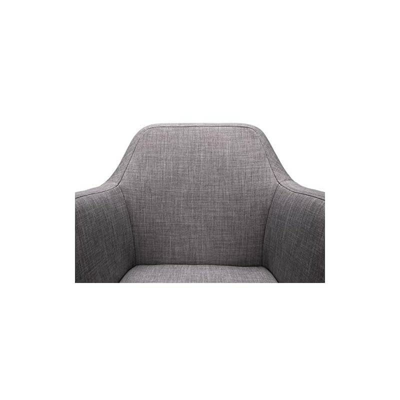 ESS Collection Upholstered Home Office Desk Chair, in Grey (ESS-2085-GRY)