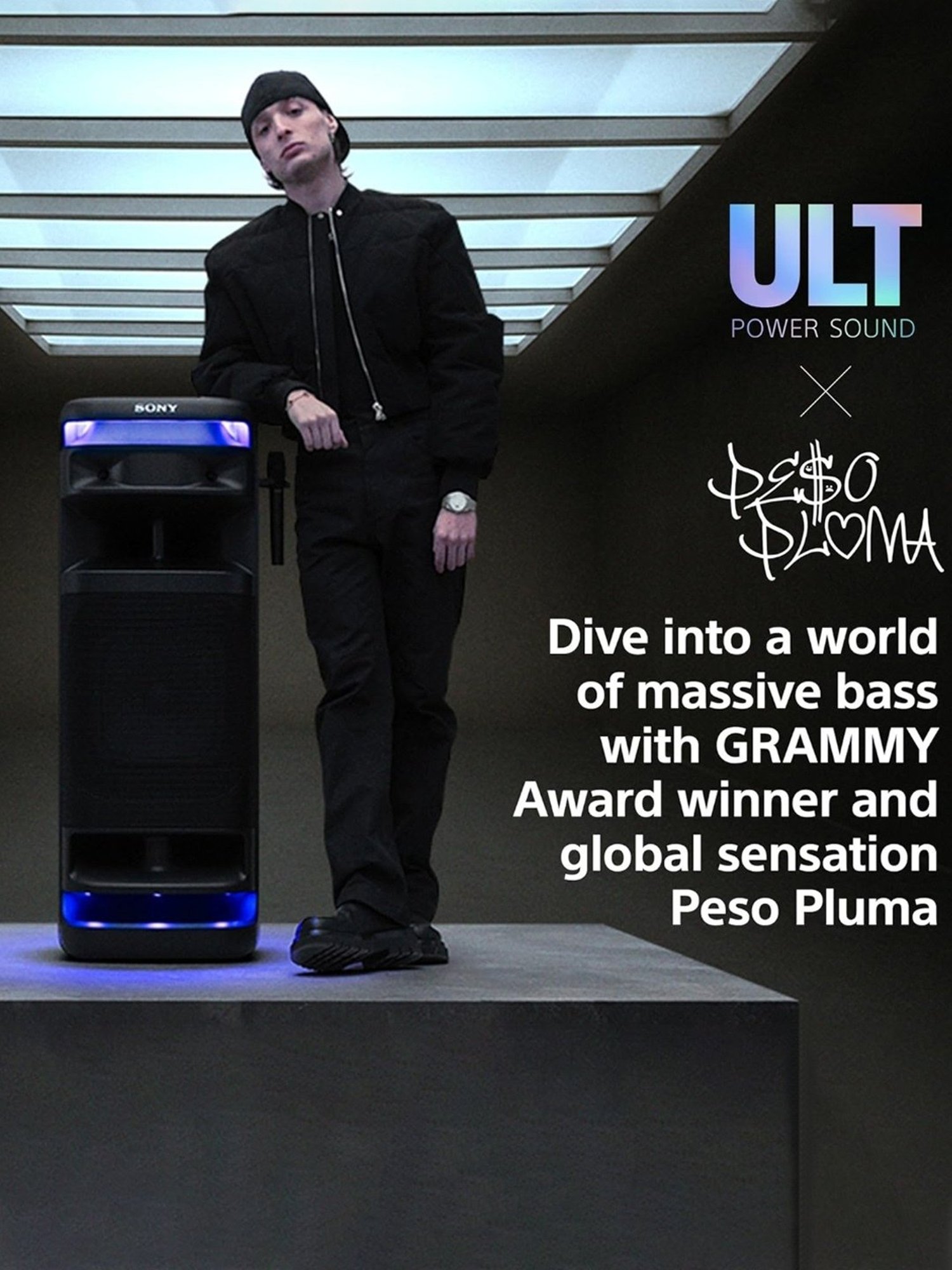 Sony New Launch ULT Tower 10 Bluetooth Speaker with Touch Panel (Black)