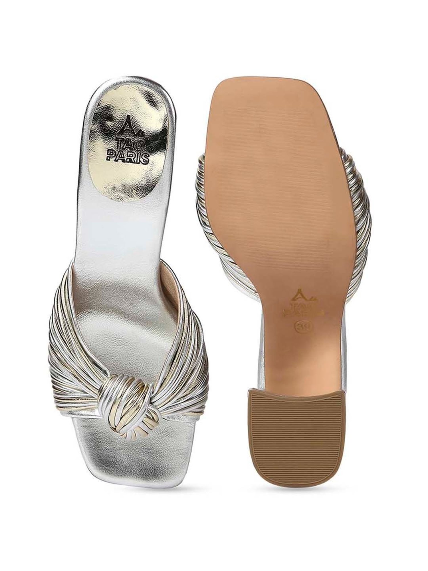 Tao Paris Women's LA Silver Casual Sandals