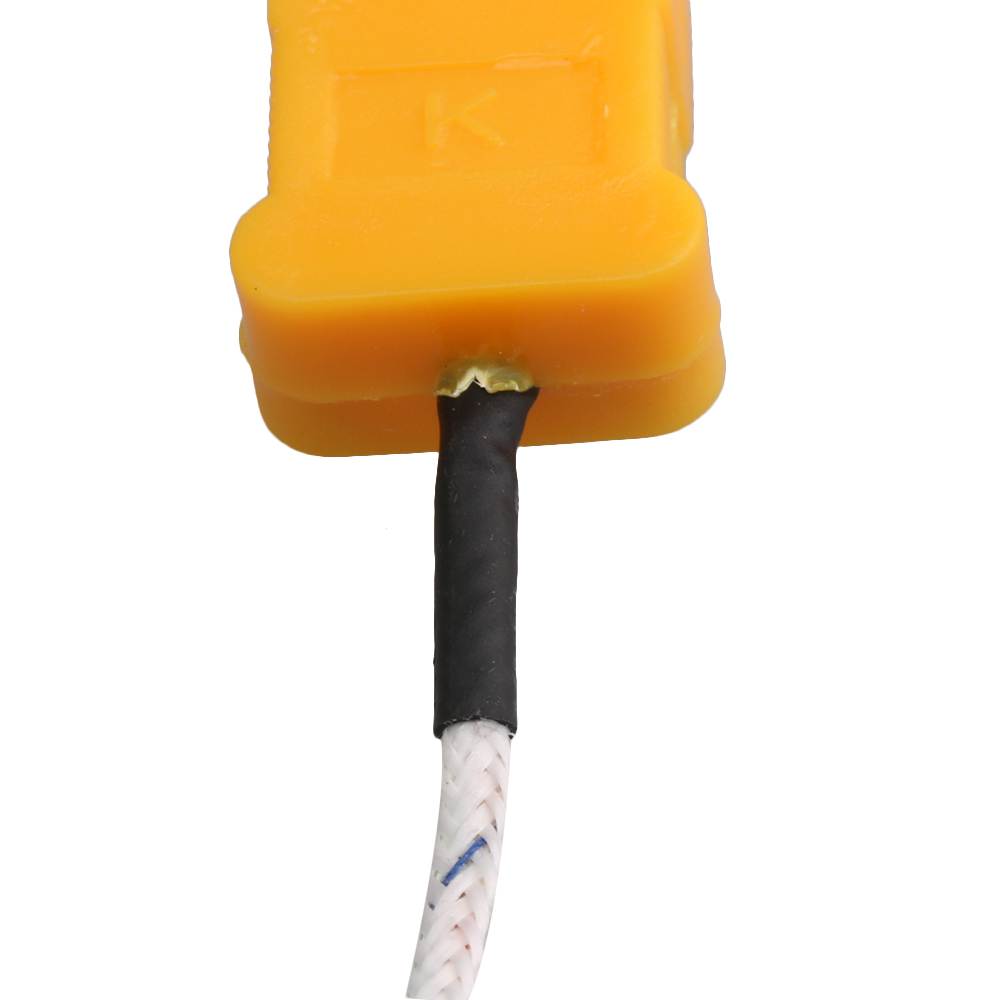 BQLZR 2m Thermocouple 0.66mm Probe Sensors K Type Mini-Connector Fiberglass Cable