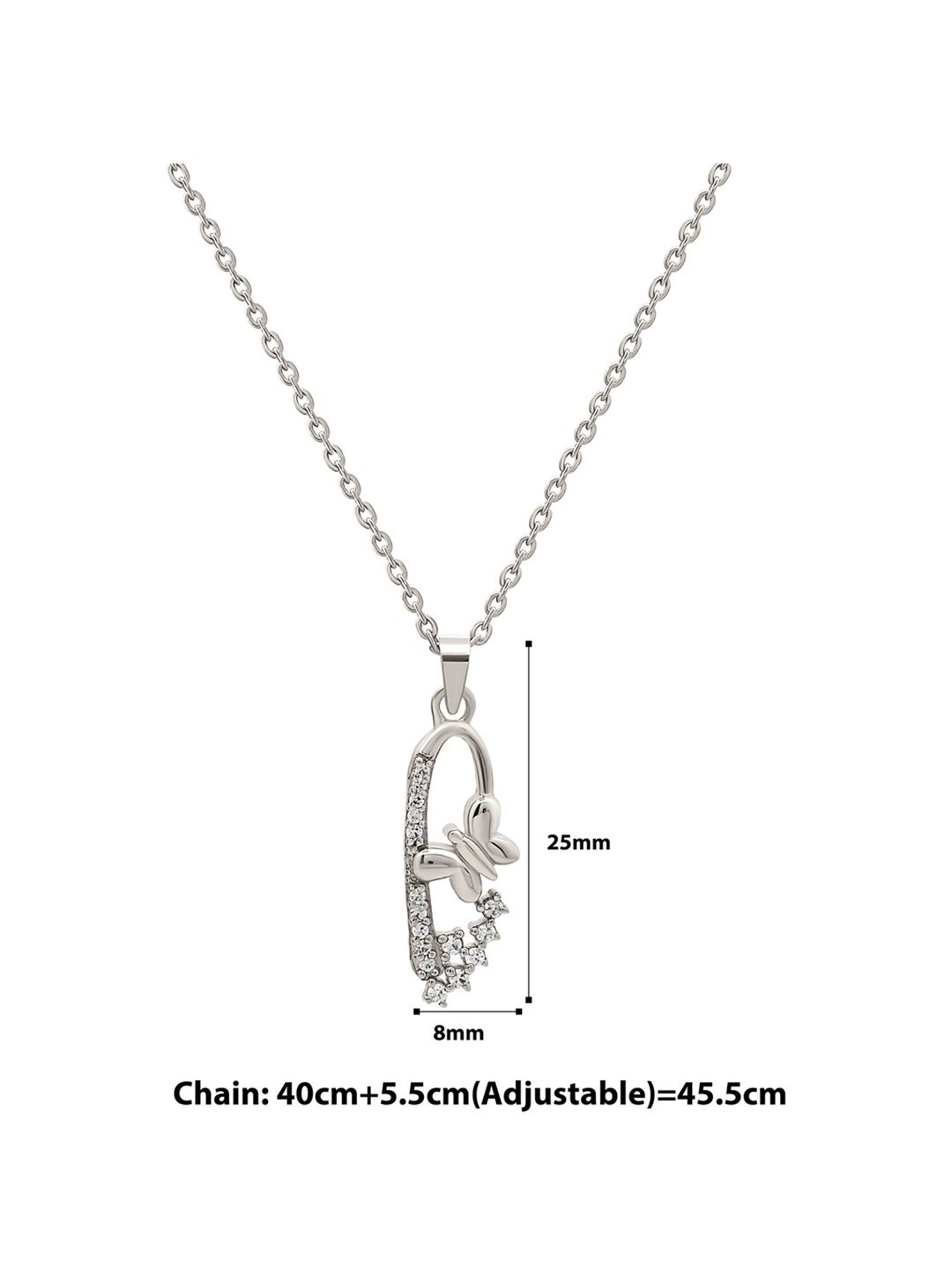 Silberry 92.5 Sterling Silver Serene Pendant with Chain