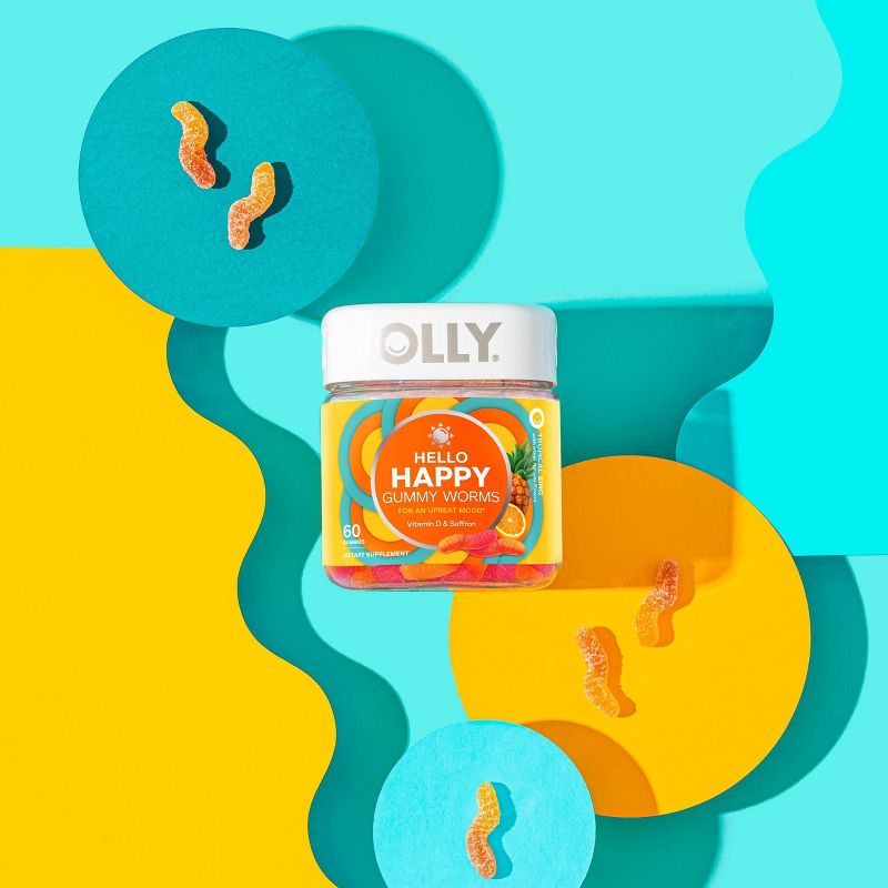 OLLY Hello Happy Gummy Supplements - 60ct