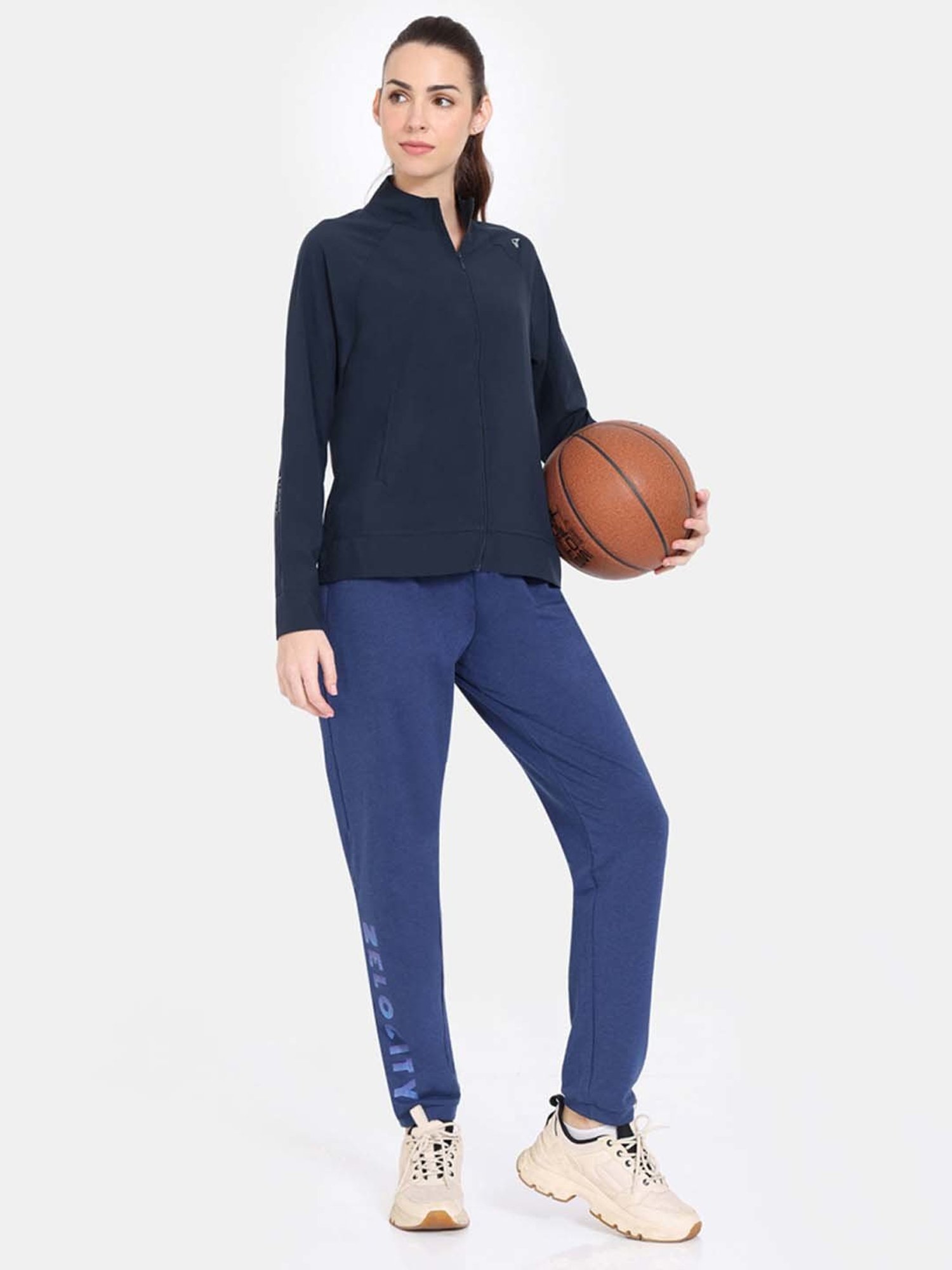 Zelocity by Zivame Blue Regular Fit Sports Jacket