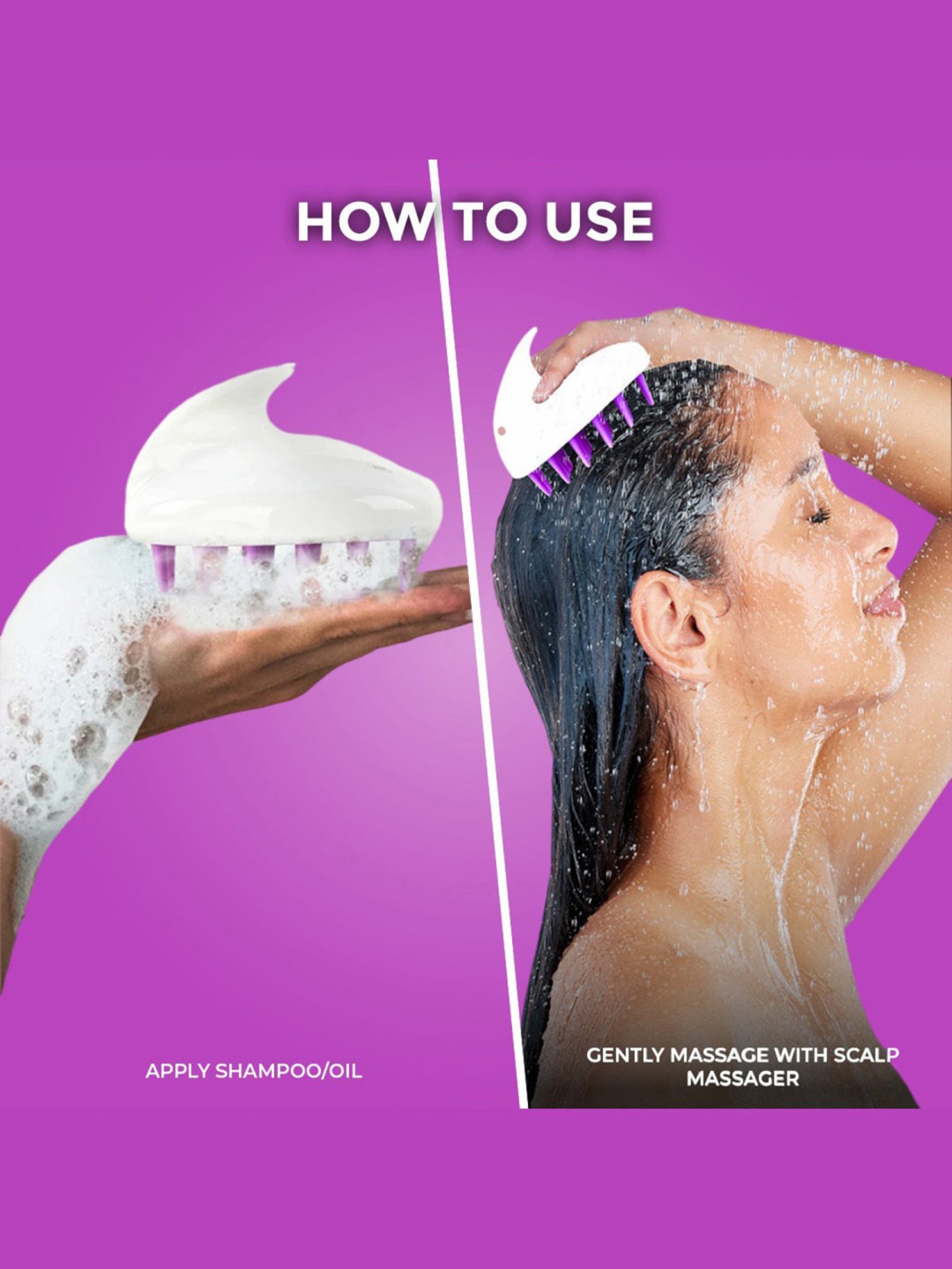 WINSTON Manual Hair Scalp Massager for Hair Growth & Head Massage