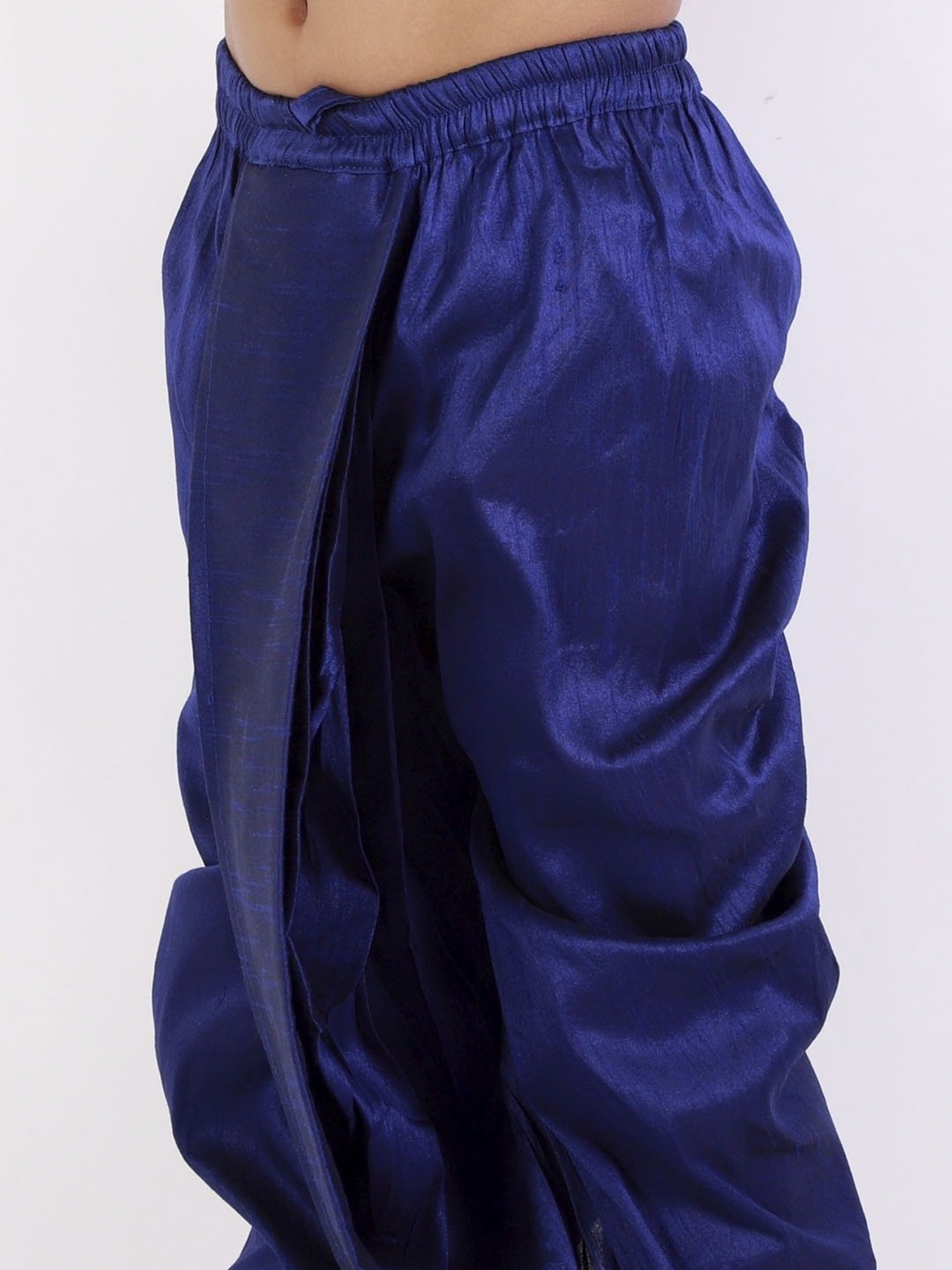 VASTRAMAY Kids Royal Blue Regular Fit Dhoti