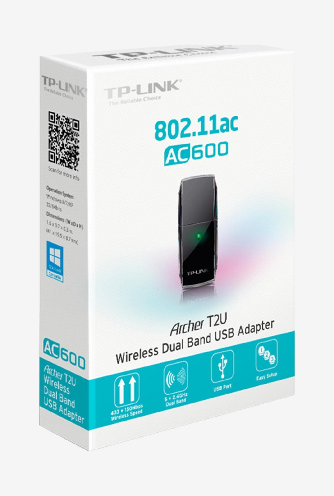 TP-Link Archer T2U AC600 600Mbps Wireless Router (Black)