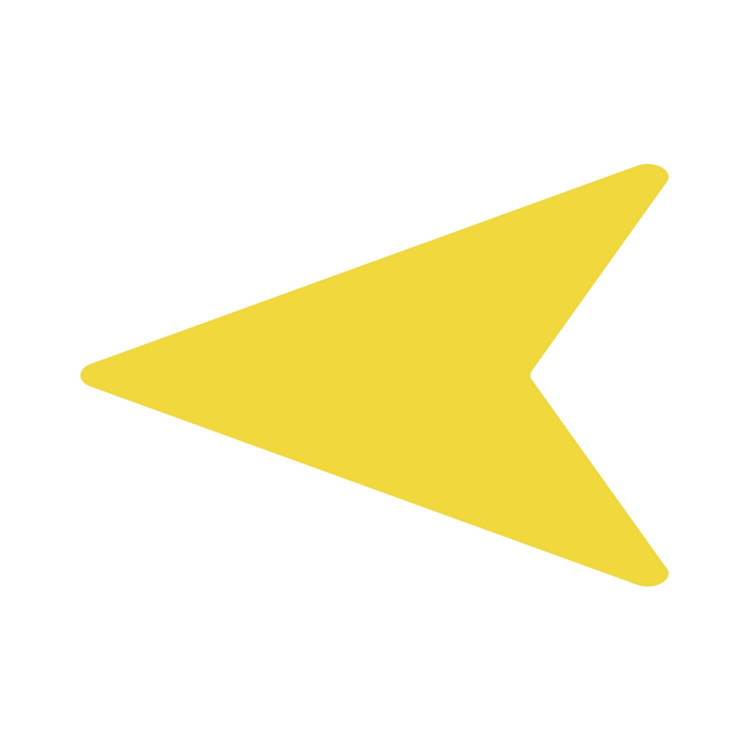 LiteMark 5 Inch Purple Removable Flying V Arrow Decals - Pack of 16