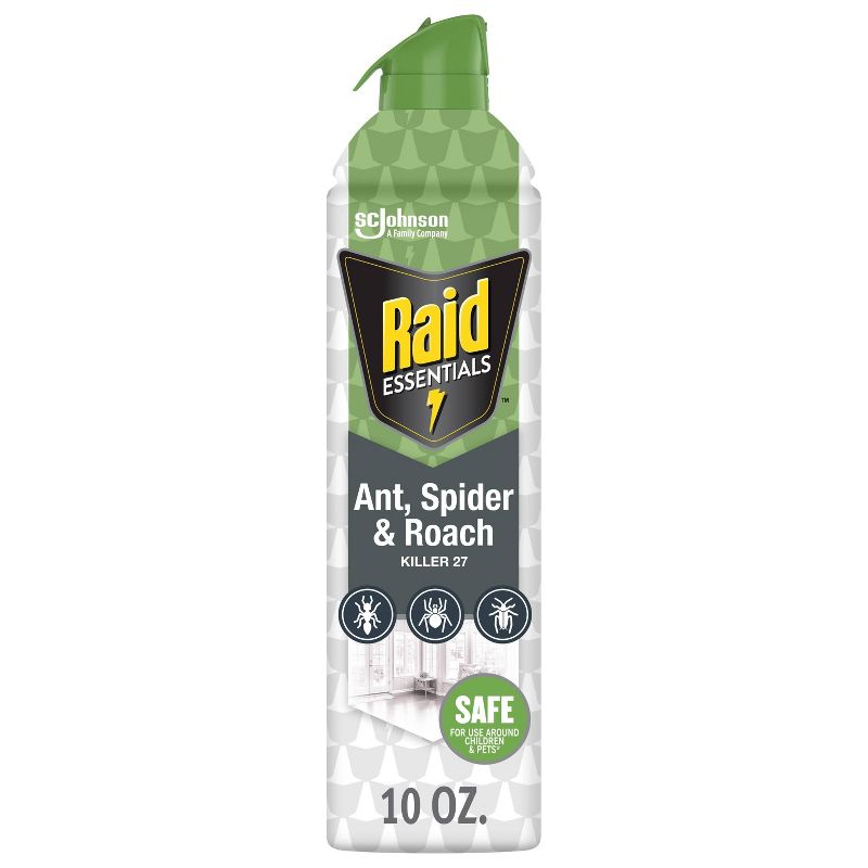 Raid Essentials Ant, Spider & Roach Killer 27 Aerosol - 10 oz