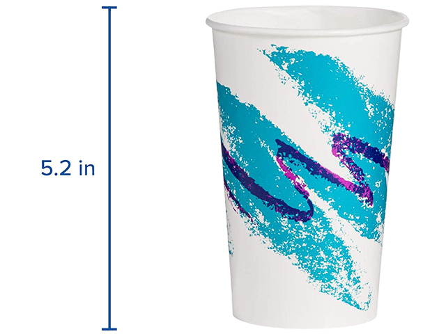 Solo Cup RP16P-00055 16/18oz. Jazz Double Sided Poly Paper Cold Cups, 1000/Carton