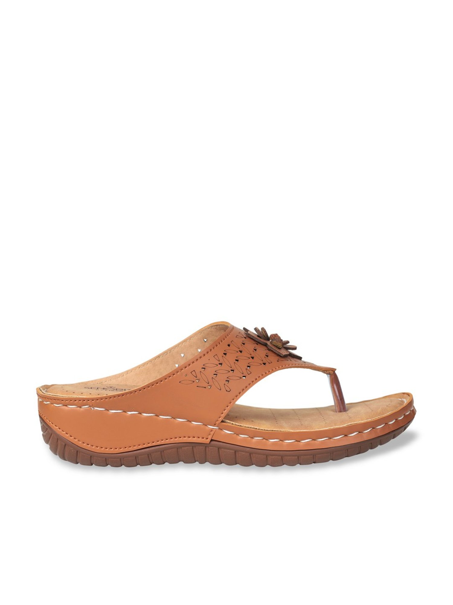 Senorita by Liberty Women's Tan Thong Wedges