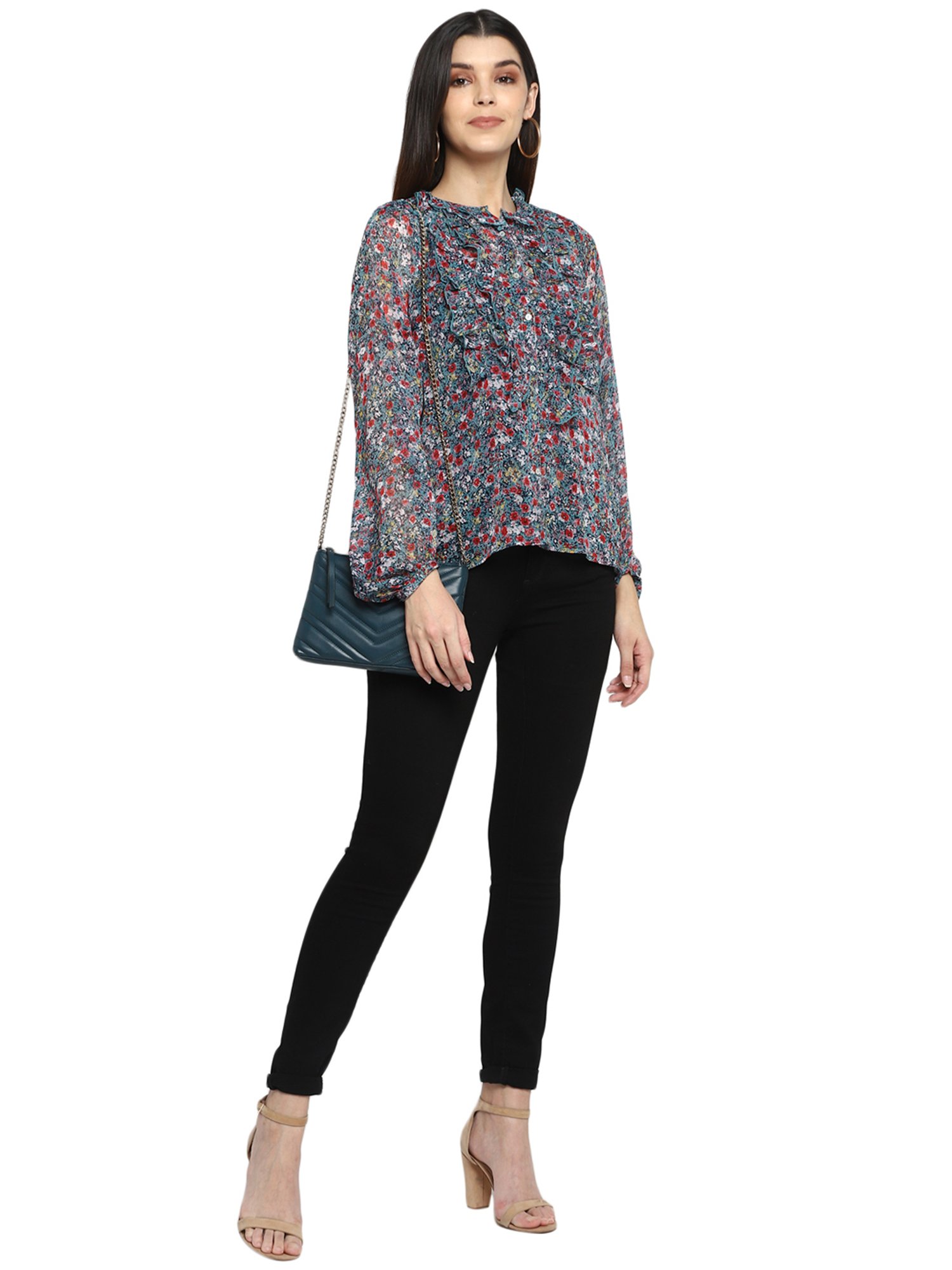 Aditi Wasan Multicolor Printed Shirt