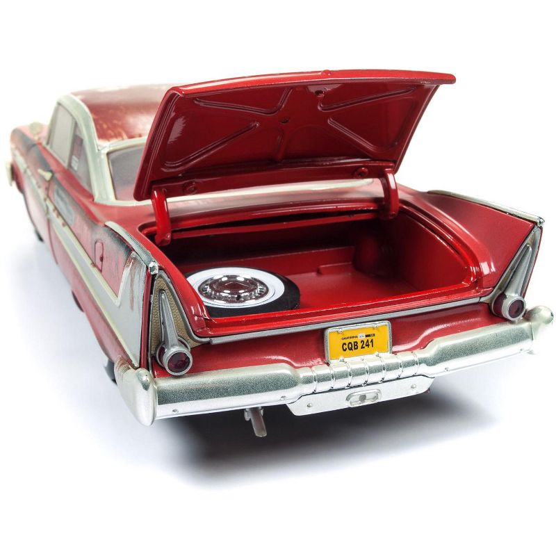 1958 Plymouth Fury "Christine" Dirty / Rusted Version 1/18 Diecast Model Car by Autoworld