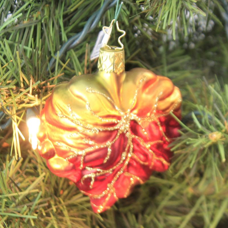 Ornaments To Remember Harvest Pumpkin Ivory Halloween Fall Gourd Vegetable  -  Tree Ornaments