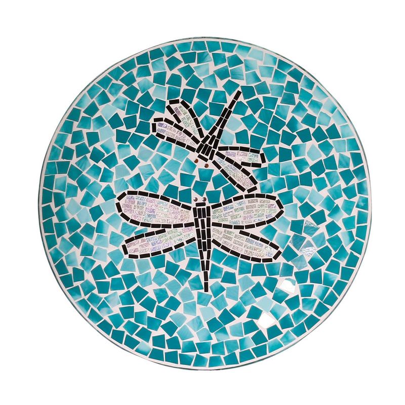 13.5" Classic II Antique Copper Birdbath w/ Rail Mount Bracket - Achla Designs