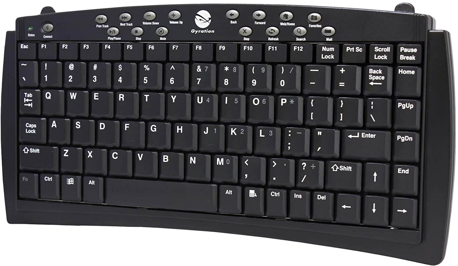 Gyration Air Mouse Go Plus and Compact Wireless Keyboard GYM1100CKNA