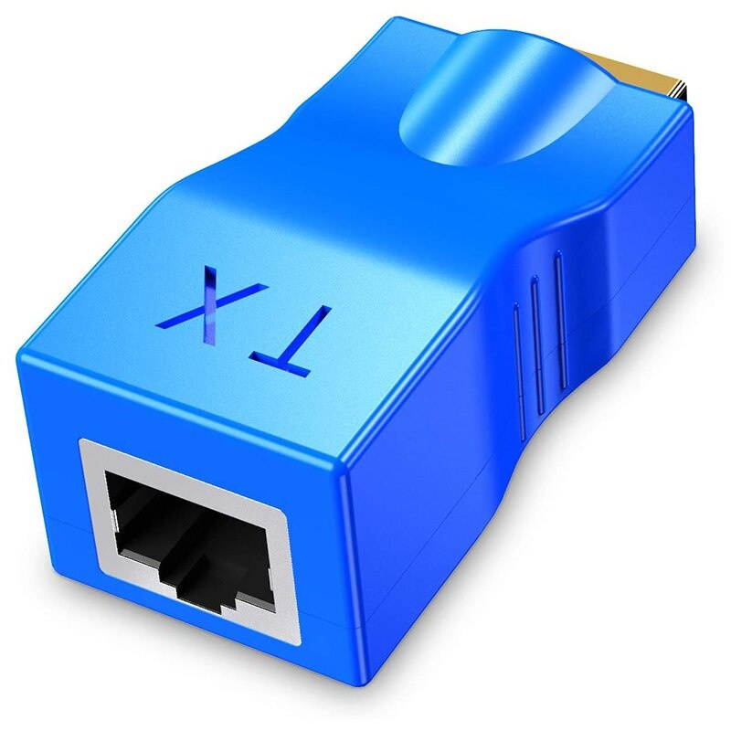 2Pack HDMI Extender,HDMI to RJ45 Converter Repeater over Cat 5E / 6 1080P Up to 30M Extender for HDTV PS4 STB 4K 2K