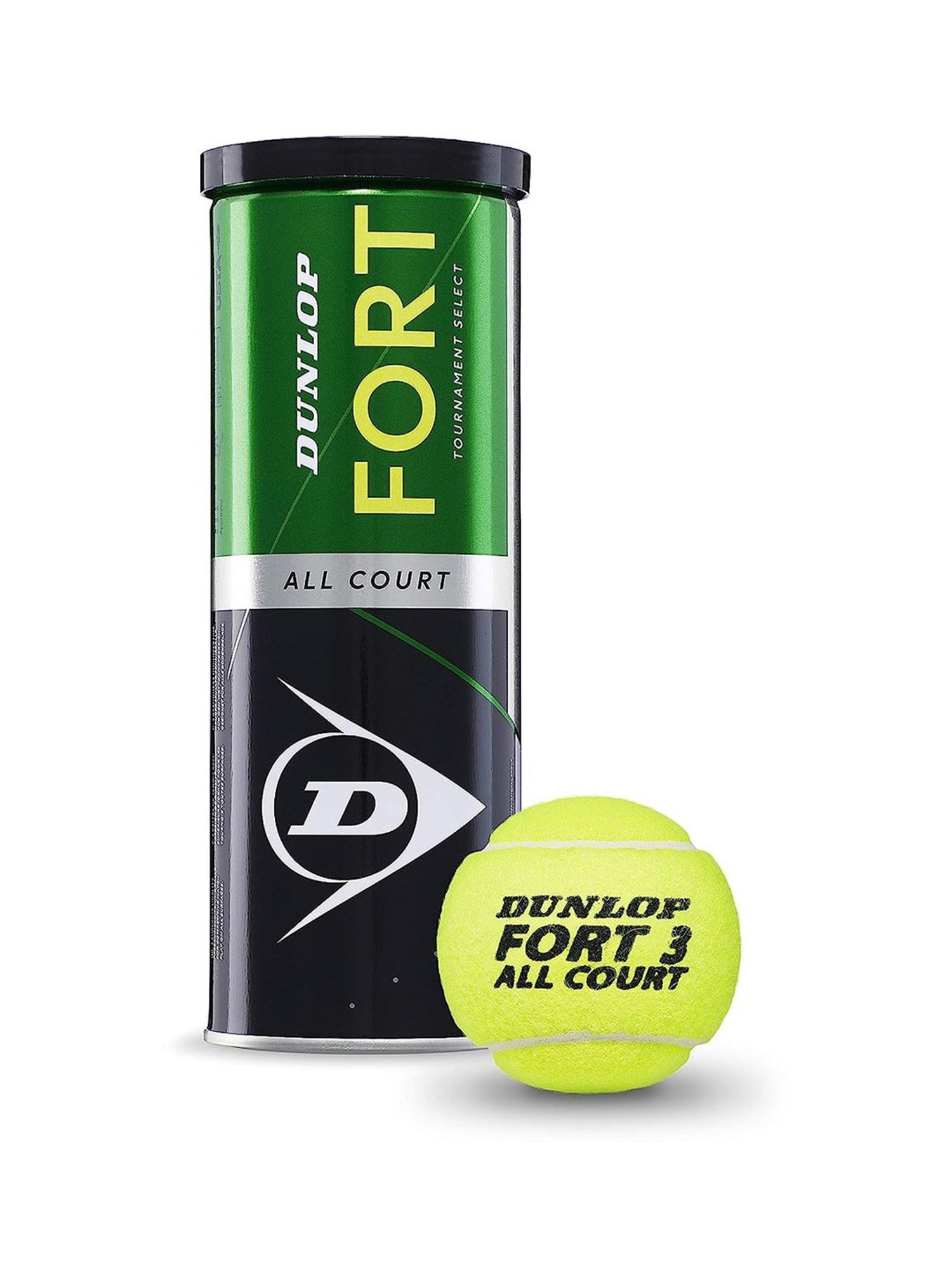 Dunlop All Court Tennis Ball (Lime) Size - 6.86 cm