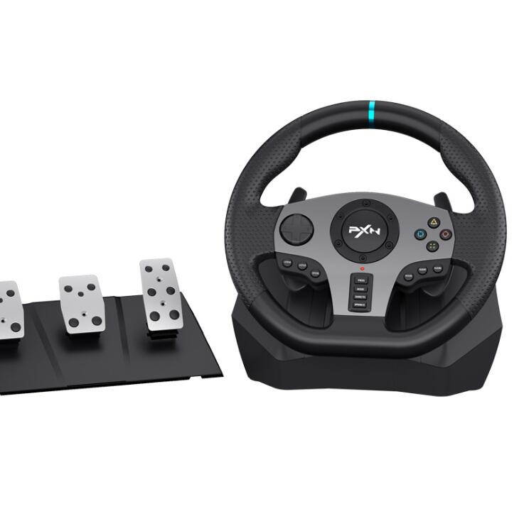 PXN-V9 racing game steering wheel compatible with PC/PS3/PS4/Xboxone/Switch 900 degrees