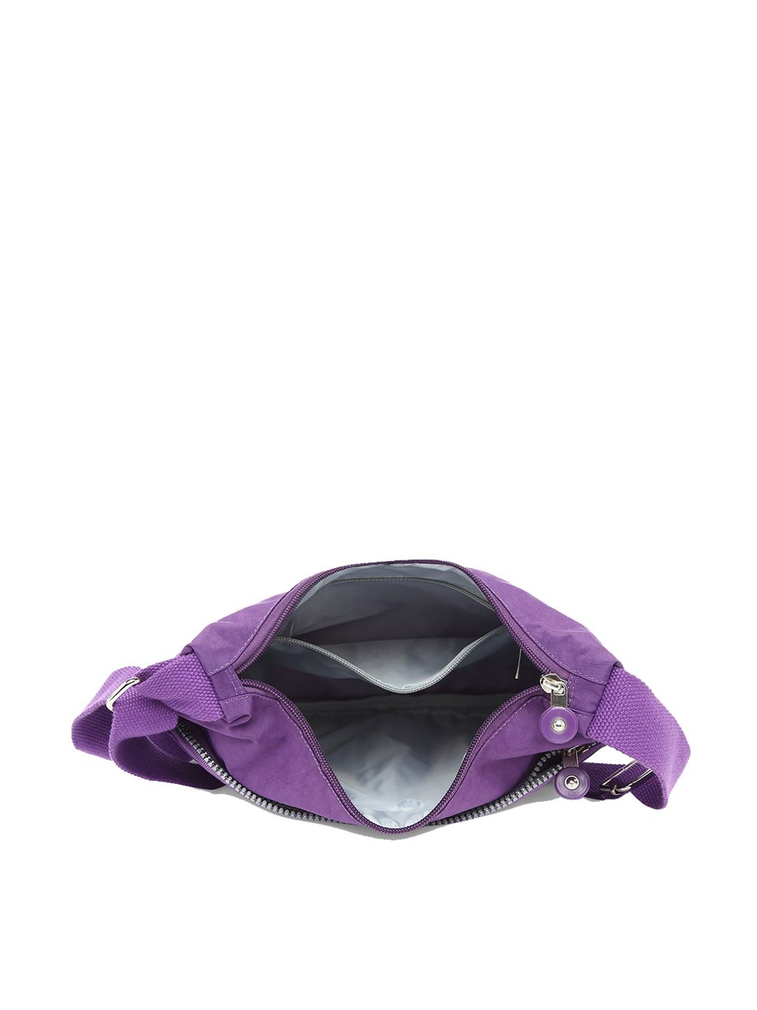 Baomi Purple Solid Medium Cross Body Bag