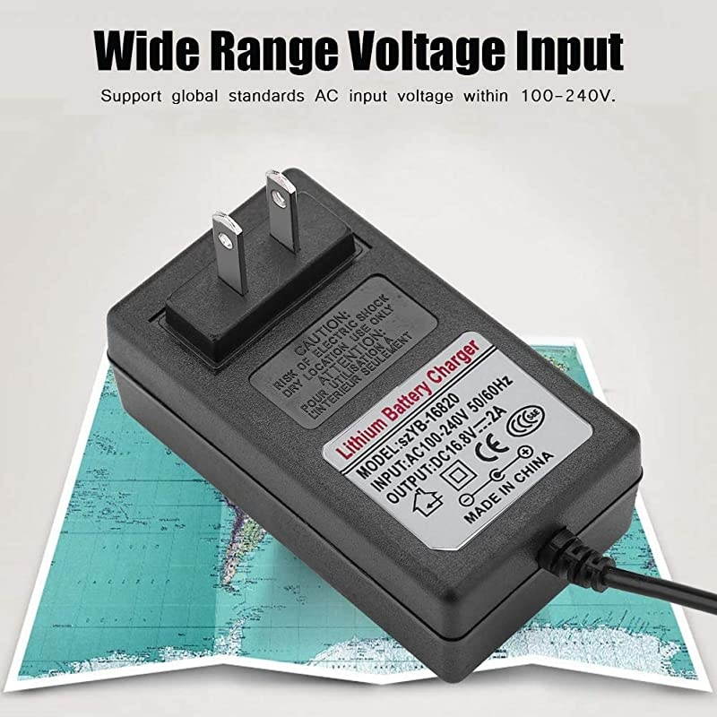 Power Adapter AC 100240V DC 21V 2A Safe Charge Replacement Power Supply Adapter Lithiumion Battery Charger for Household Electronic Devices 168V 2A