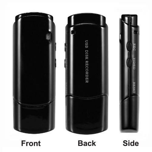 Toptekits MINI DVR USB Disk DVR Super Voice Recorder Audio&Video Recording ,Digital Voice Recorder, Continuous Voice Recording Reaches to 25 Hours, Video Recording 720*480, 26fps