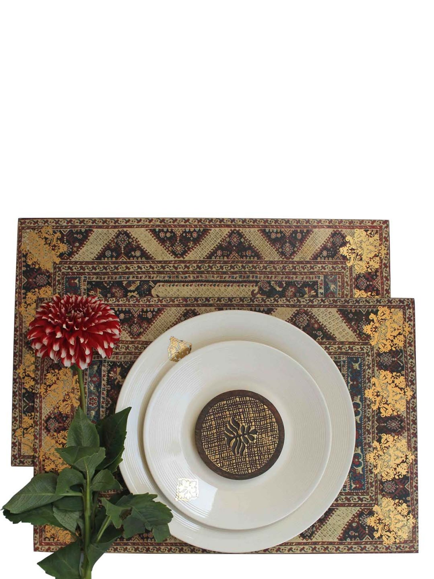 Karo Amrapali Multicolour Wooden Placemats - Set of 6