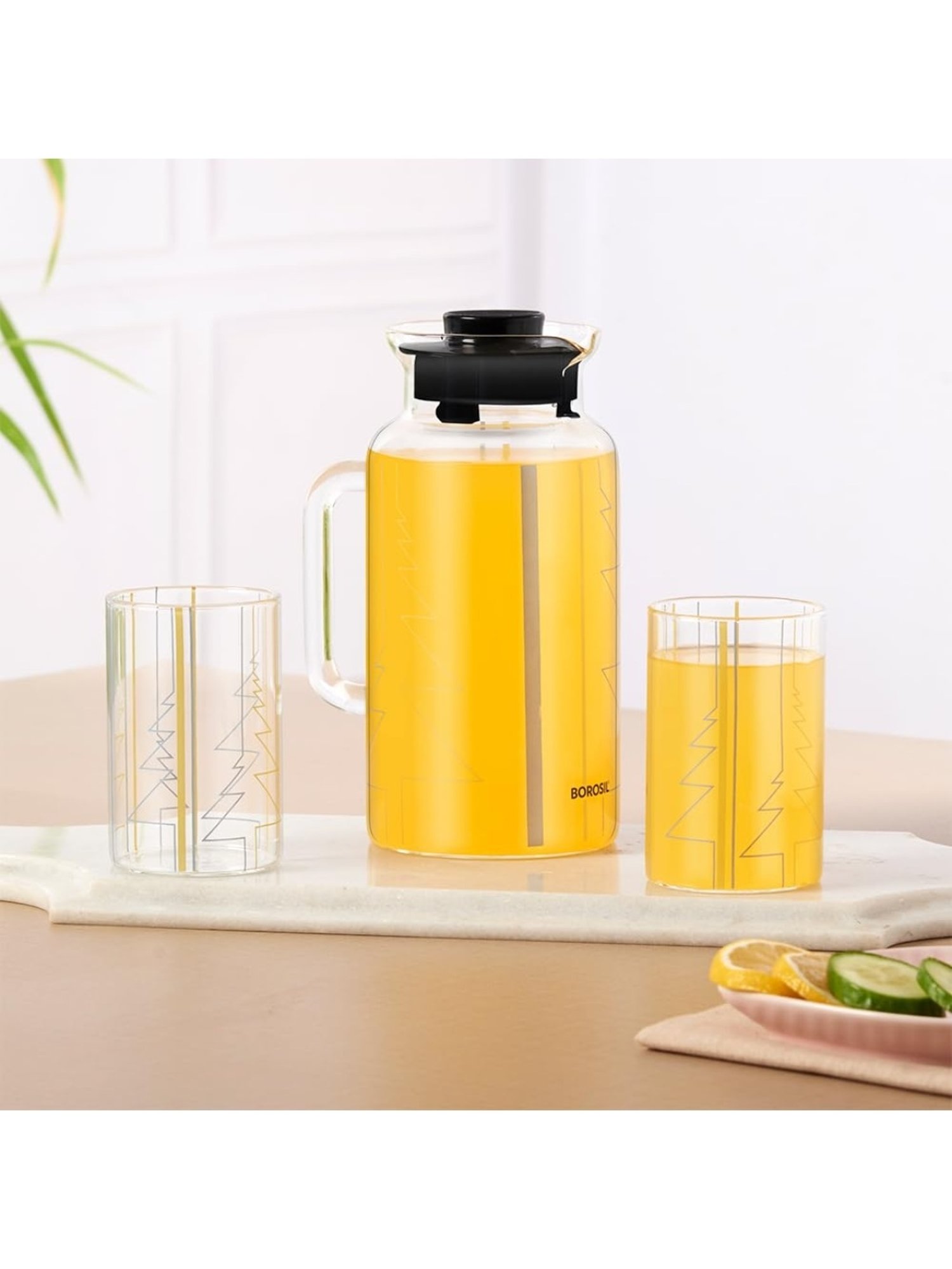 Borosil Silver Stainless Steel Wonder Jug (5700 ML)