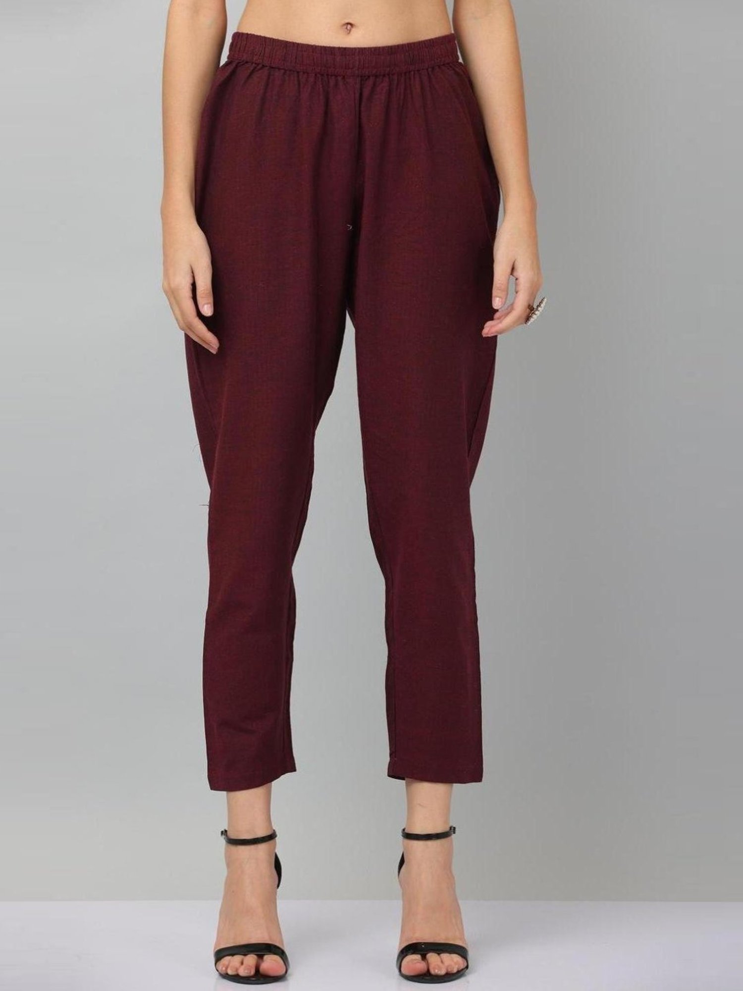 Kaanchie Nanggia Maroon Causal Wear Shirt and Pant Set