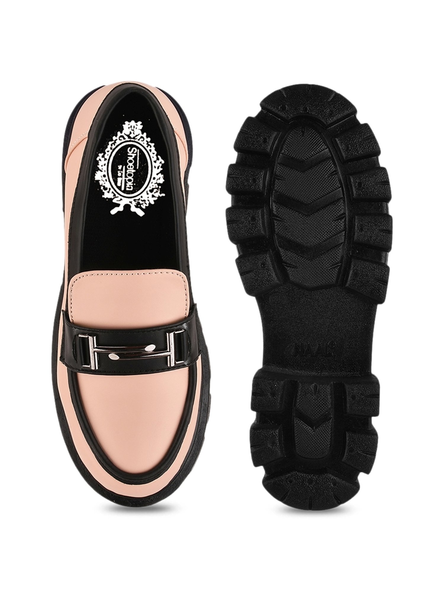 Shoetopia Women's Peach Casual Loafers