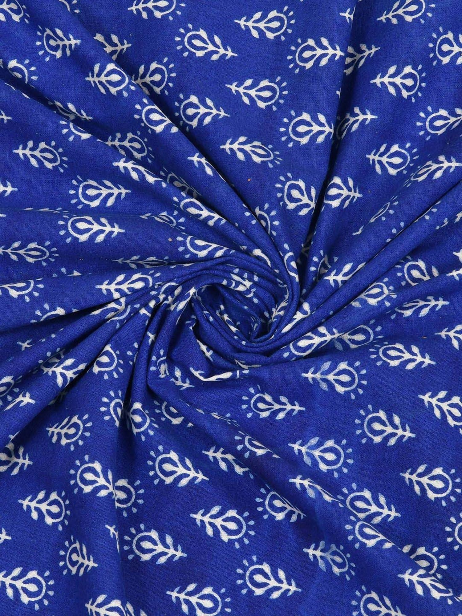 JaipurFabric Navy 100% Pure Cotton 120 TC Double Bedsheet with 2 Pillow Covers