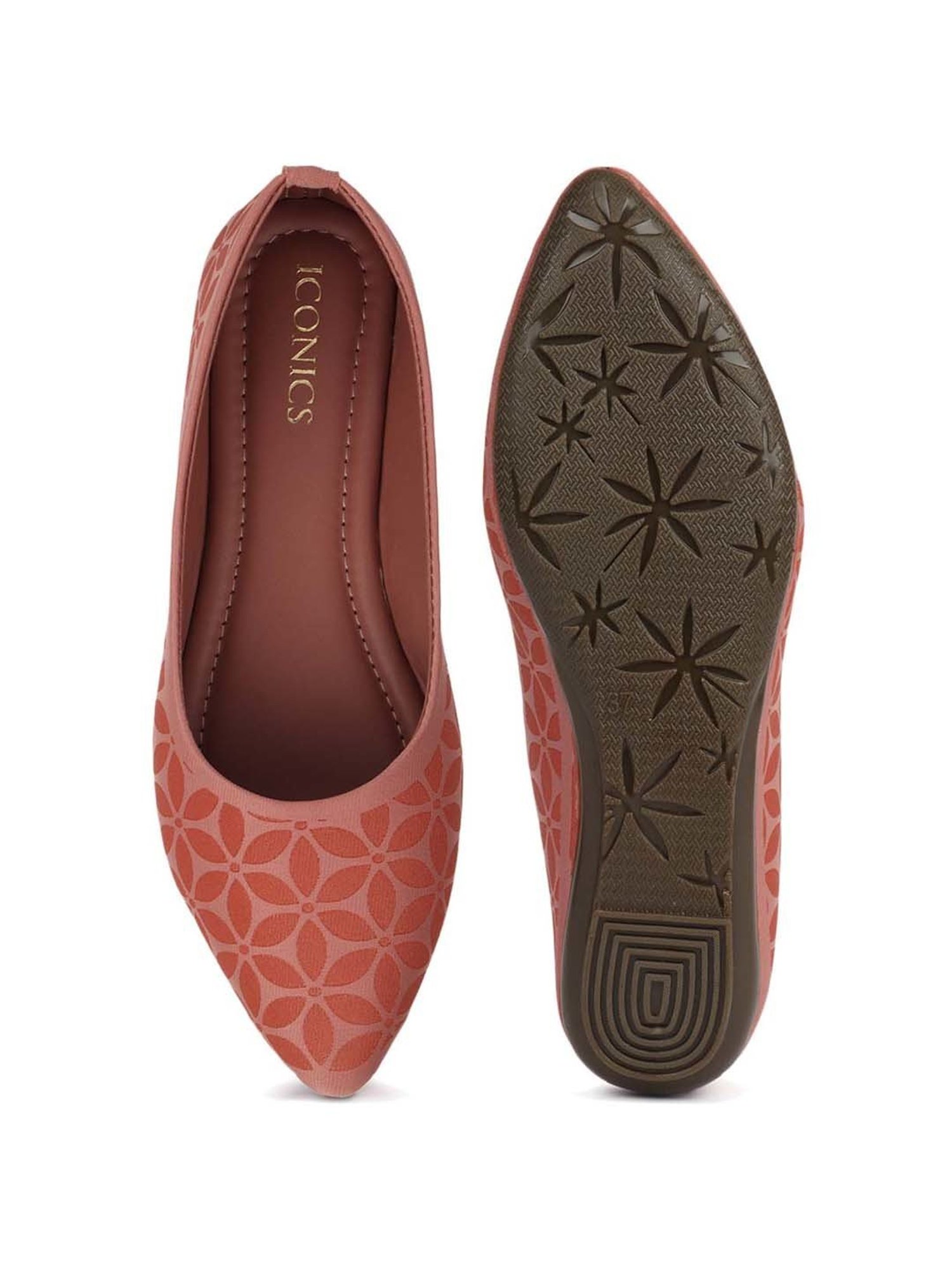 Iconics Women's Pink Flat Ballets