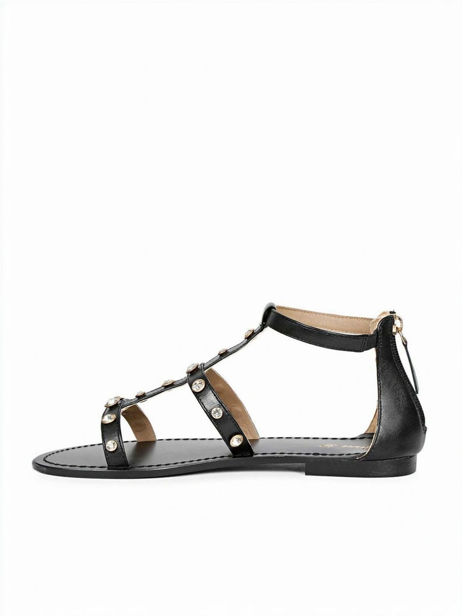 Saint G Women's Black Ankle Strap Sandals