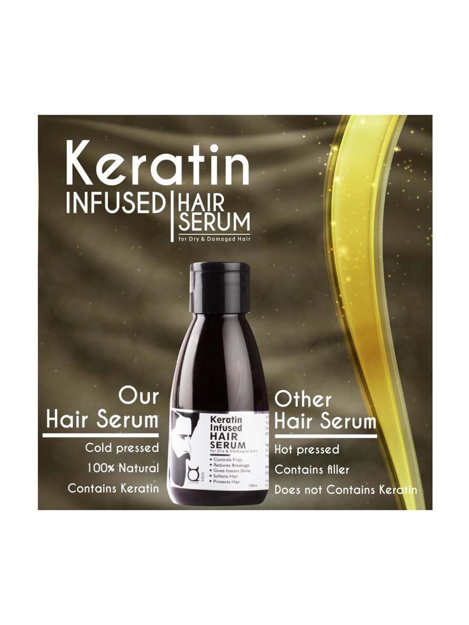 Qraa Men Red Onion Hair Oil - 100 ml