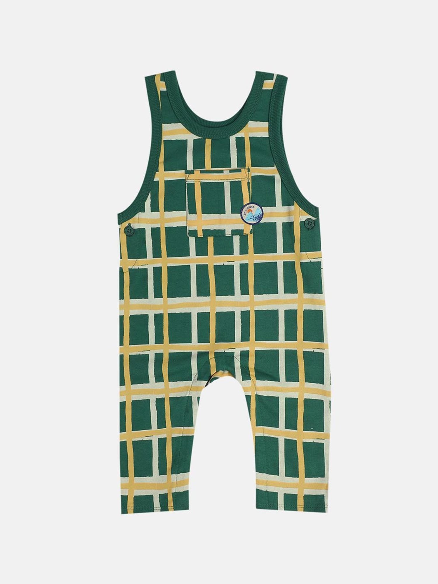 Budding Bees Kids Blue Ombre Jumpsuit with Attached Bow