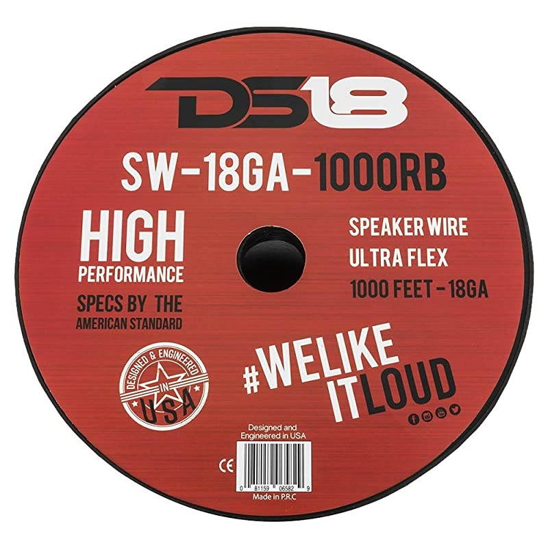 DS-SW-18GA-1000RB 18-Gauge 1000-Feet Speaker Wire,