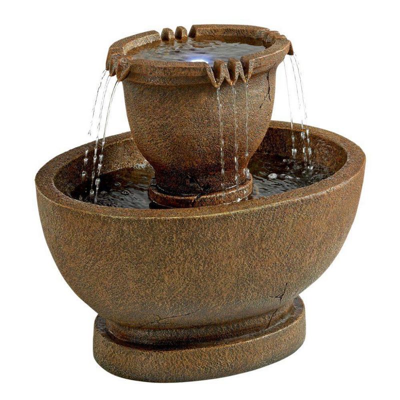 Richardson Oval Urns Cascading Garden Fountain - Acorn Hollow