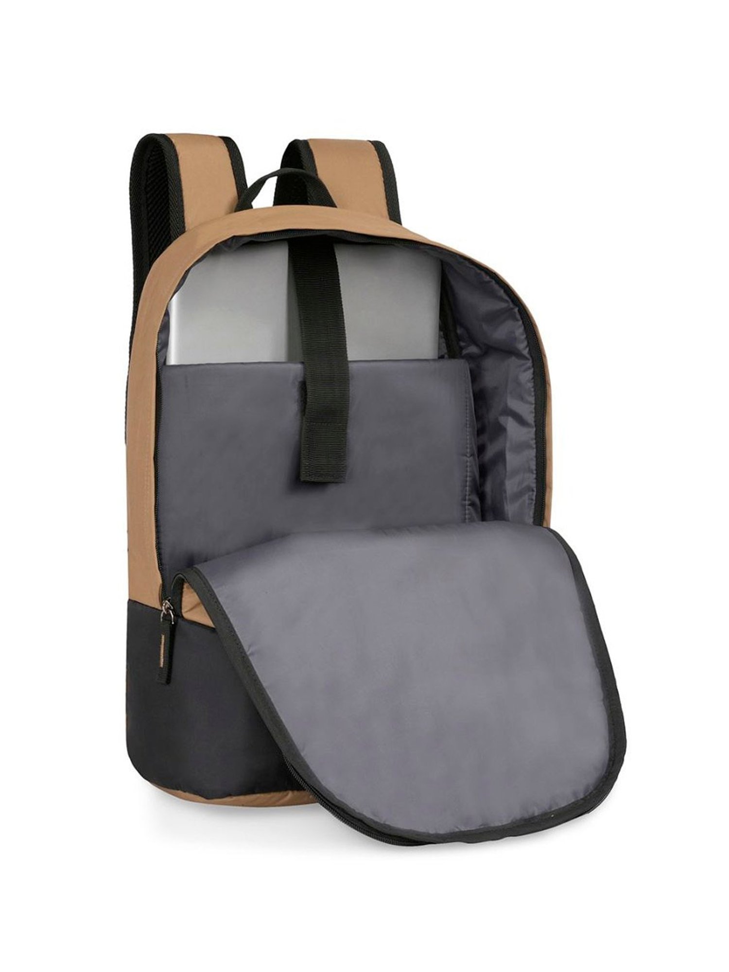 Aeropostale Knox Brown Polyester Printed Laptop Backpack