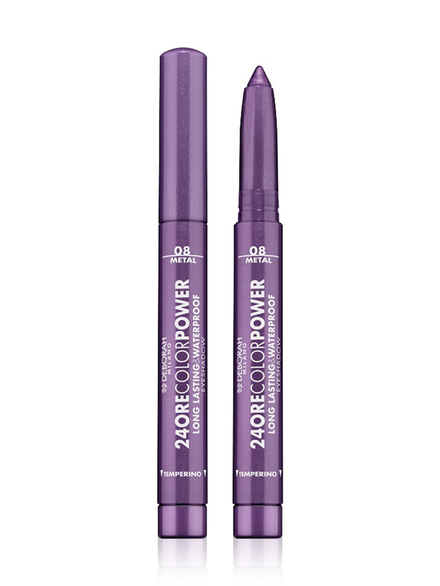 Deborah Milano 24 Ore Color Power Long Lasting & Waterproof Eyeshadow 08 Deep Purple - 1.4 gm