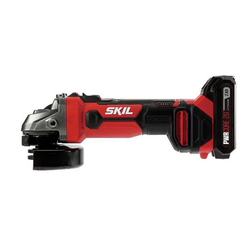 Skil AG290202 PWRCore 20 20V 4-1/2 in. Angle Grinder with (1) 2 Ah Lithium-Ion Battery and Charger