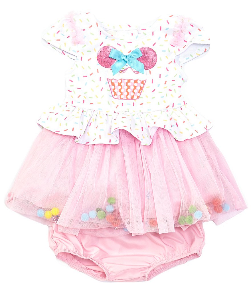 Disney x Pippa & Julie Baby Girls Newborn-24 Months Birthday Minnie Mouse Tutu Fit-And-Flare Dress