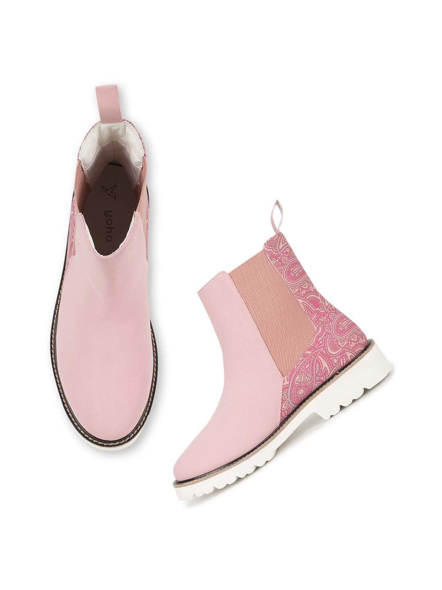 Yoho Women's Rose Pink Chelsea Boots